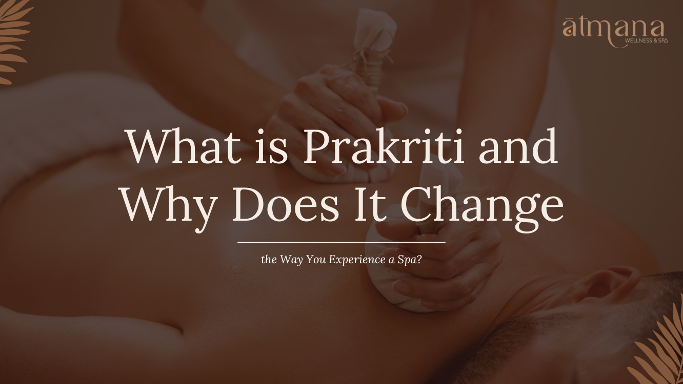 Ayurvedic herbal therapy massage treatment focused on prakriti balance and personalized spa wellness.